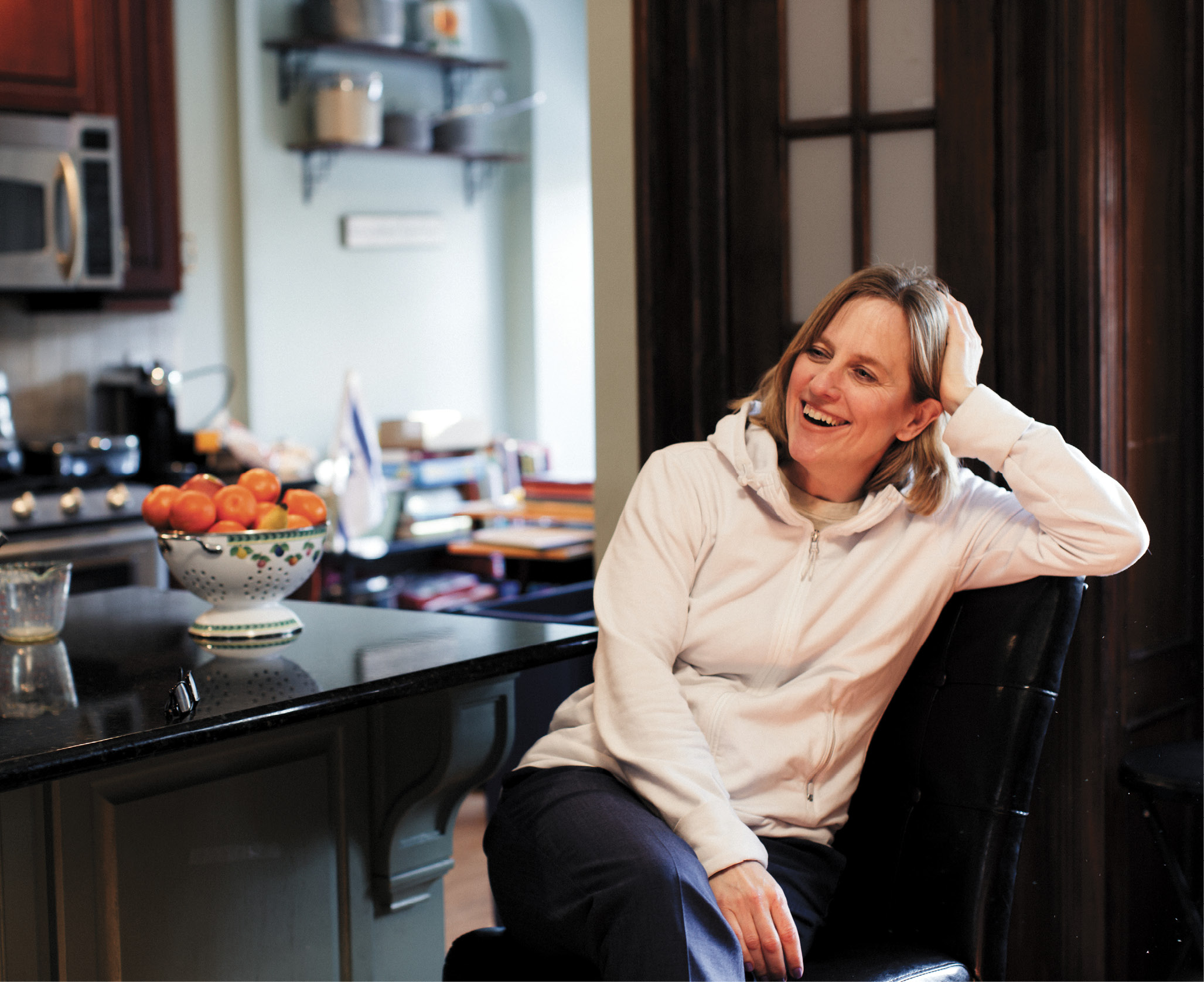 The Queens Borough President, Melinda Katz, is raising her two sons in the same Forest Hills home that she grew up in.