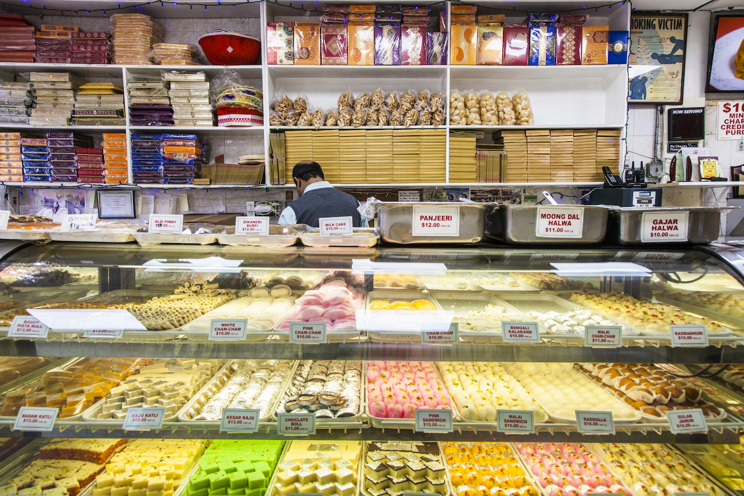Maharaja Sweets and Snacks is an Indian candy store in Jackson Heights, Queens, New York.
