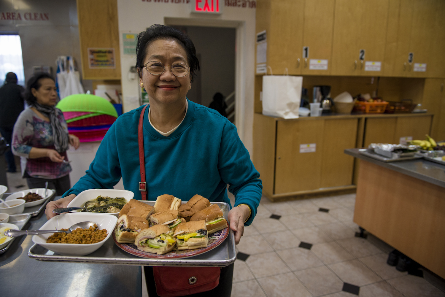 Jeannie Ongkeo cooks for the monks and worshippers at the Wat Buddha Thai Thavorn Vanaram temple in Elmhurst.