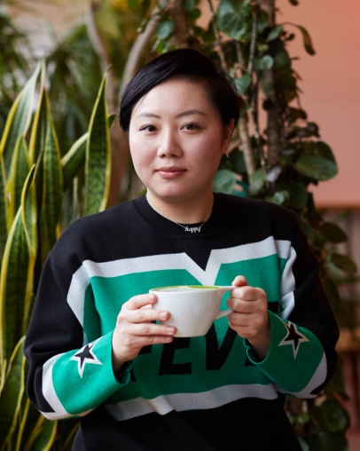 Vanesa Kim is the owner of White Noise Coffee in Flushing, New York.