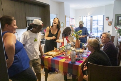 Tamale-making is a joyous family affair at author Julie Schweitert Collazo and husband Francisco Collazo’s apartment in Queens.