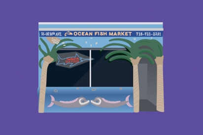 Ocean Fish Market brings fresh fish in Astoria.