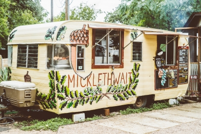 Micklethwait Craft Meats barbecue food truck in Austin, Texas.