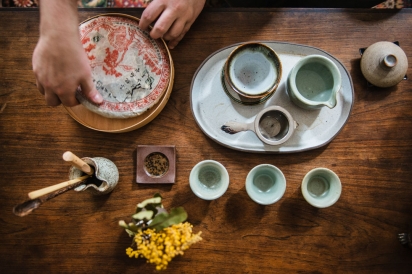Max Falkowitz's, Saveur's Executive Digital Editor, hand crafted tea set.