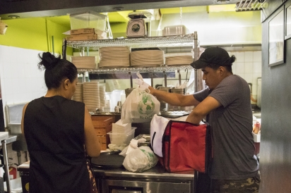 The Bel-Aire Diner on Broadway is perhaps one of the busiest delivery locations in Astoria.