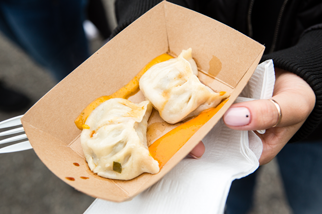 Dhaulagiri Kitchen’s Nepalese momos at The Meadows Music & Arts Festival.