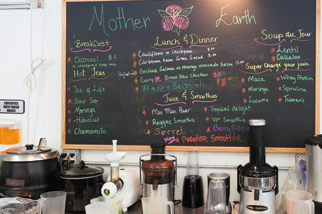 Mother Earth cafe serving health food in Forest Hills Queens.