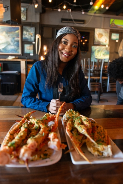 Chef Decadence’s crab menu was inspired by the Jamaican fish fries she grew up with in East New York