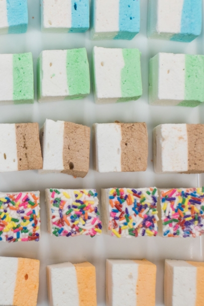 A variety of marshmallow flavors from MitchMallows in Long Island City.