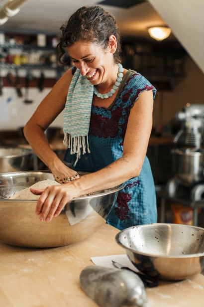 Sarah Owens is the author of Sourdough and is a James Beard Award-winning bread baker living in Rockaway, Queens, New York.