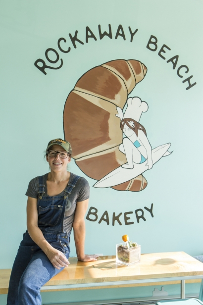 Tracy at her bakery in Rockaway, Queens.