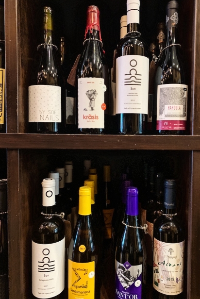 Greek wines available in Astoria, Queens.