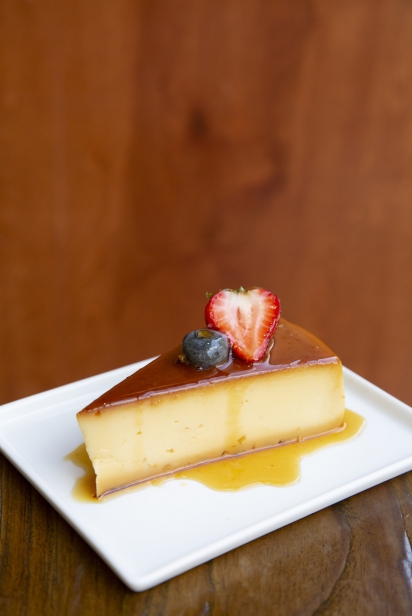 A slice of Herrera’s flan at Farine Baking Company in Jackson Heights, Queen.
