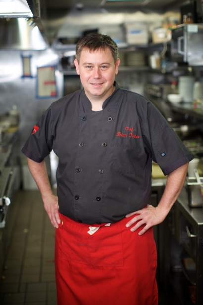 Allora executive chef, Brian Fisher, at the restaurant in Bayside, Queens.