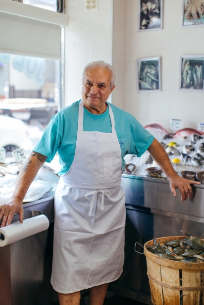Joe’s Fish Market owner Giuseppe D’Aguanno in Queens.