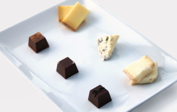 Artisanal Cheese and Chocolate Set from Cheese Grotto and Milène Jardine Chocolatier.