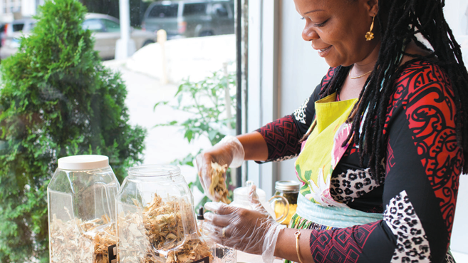 Simone Lord Marcelle expanded her practice as a naturopathic doctor into a café and storefront called Mother Earth