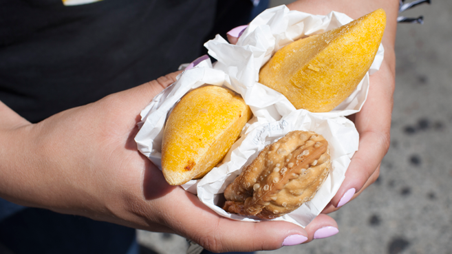 Mama’s Empanadas in Jackson Heights, Queens New York.