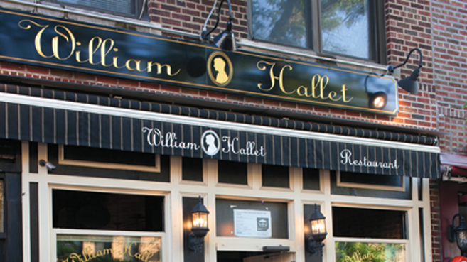 William Hallet restaurant in Astoria, Queens.
